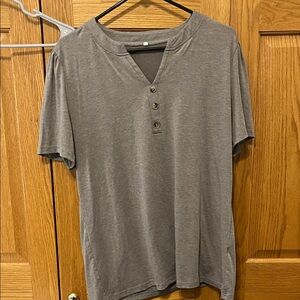 Amazon Women's Button-Down Gray Casual Shirt